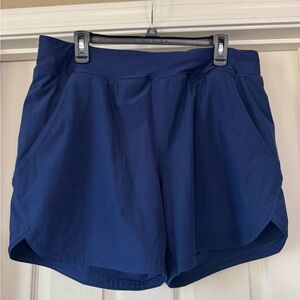 Lands' End Women's Deep Blue Athletic Shorts
